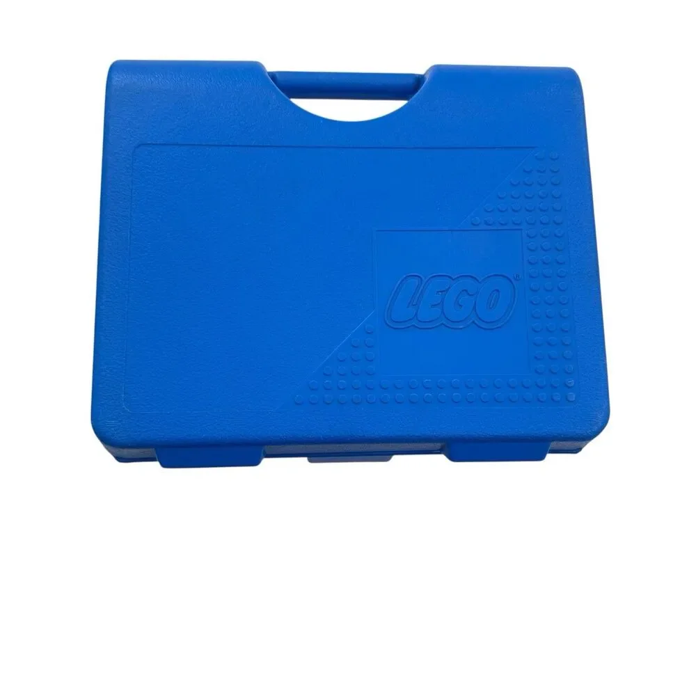 Vintage Blue Lego Storage Container Carrying Case Box USA Latch 90s Fast Ship